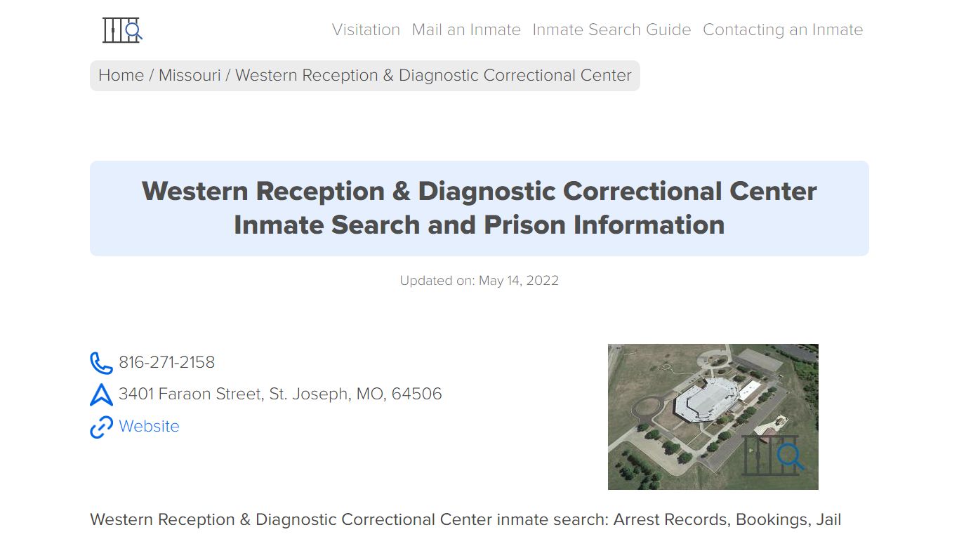 Western Reception & Diagnostic Correctional Center Inmate ...